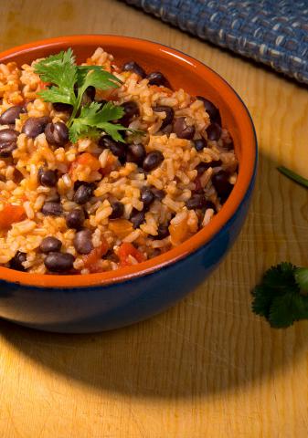 Super Quick Beans and Rice